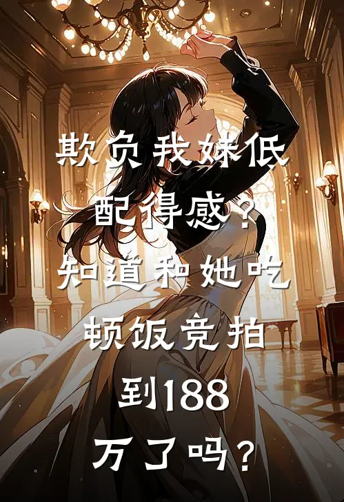 欺负我妹低配得感？知道和她吃顿饭竞拍到188万了吗？
